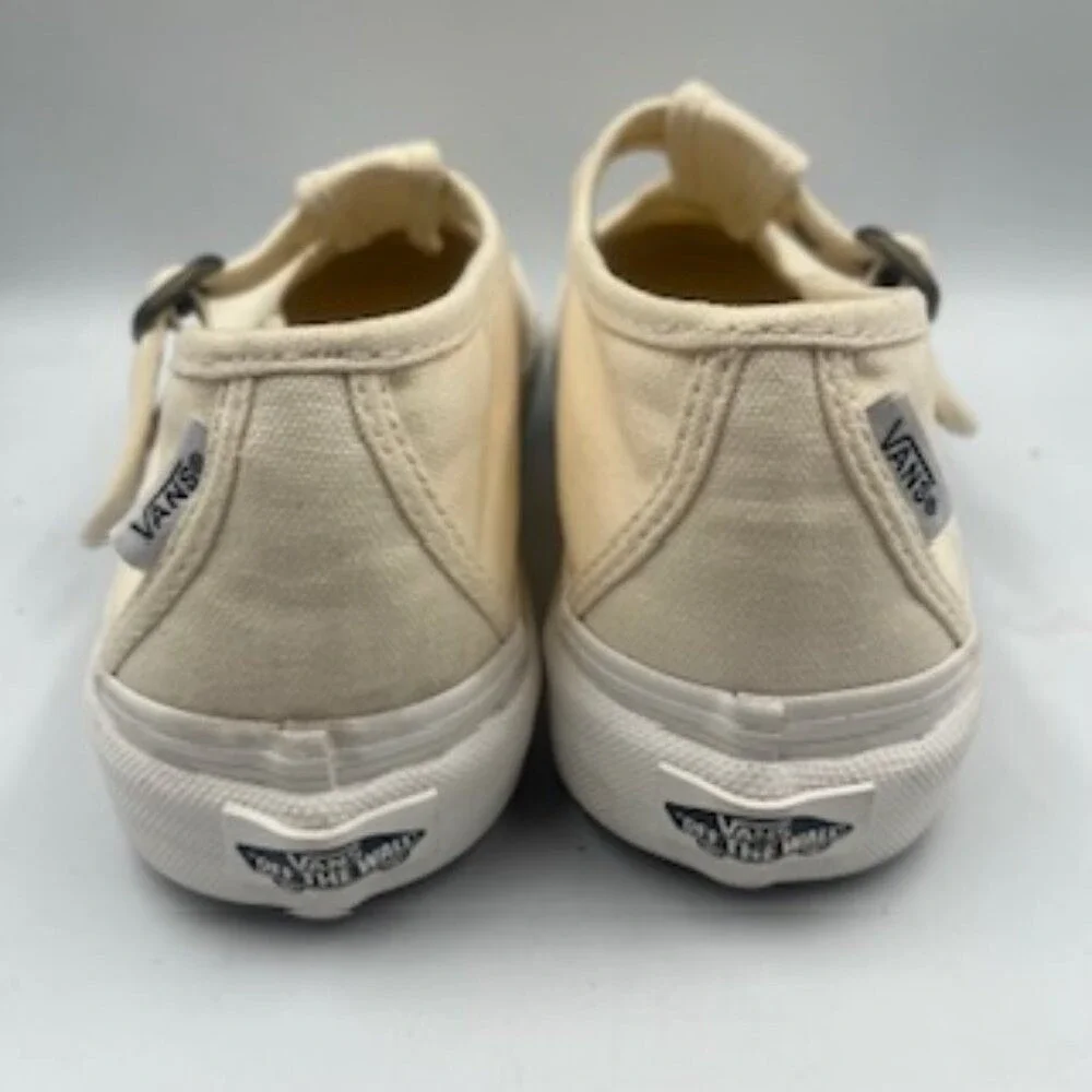 Vans Cream Slip-On Sneakers with Buckle - Picture 12 of 12